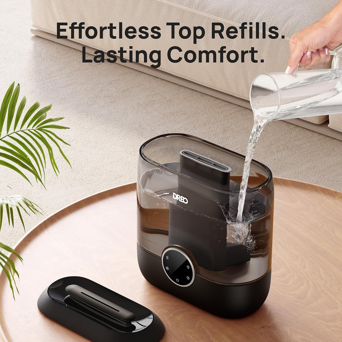 Dreo Humidificadores de llenado superior de 6 L para dormitorio, ti...