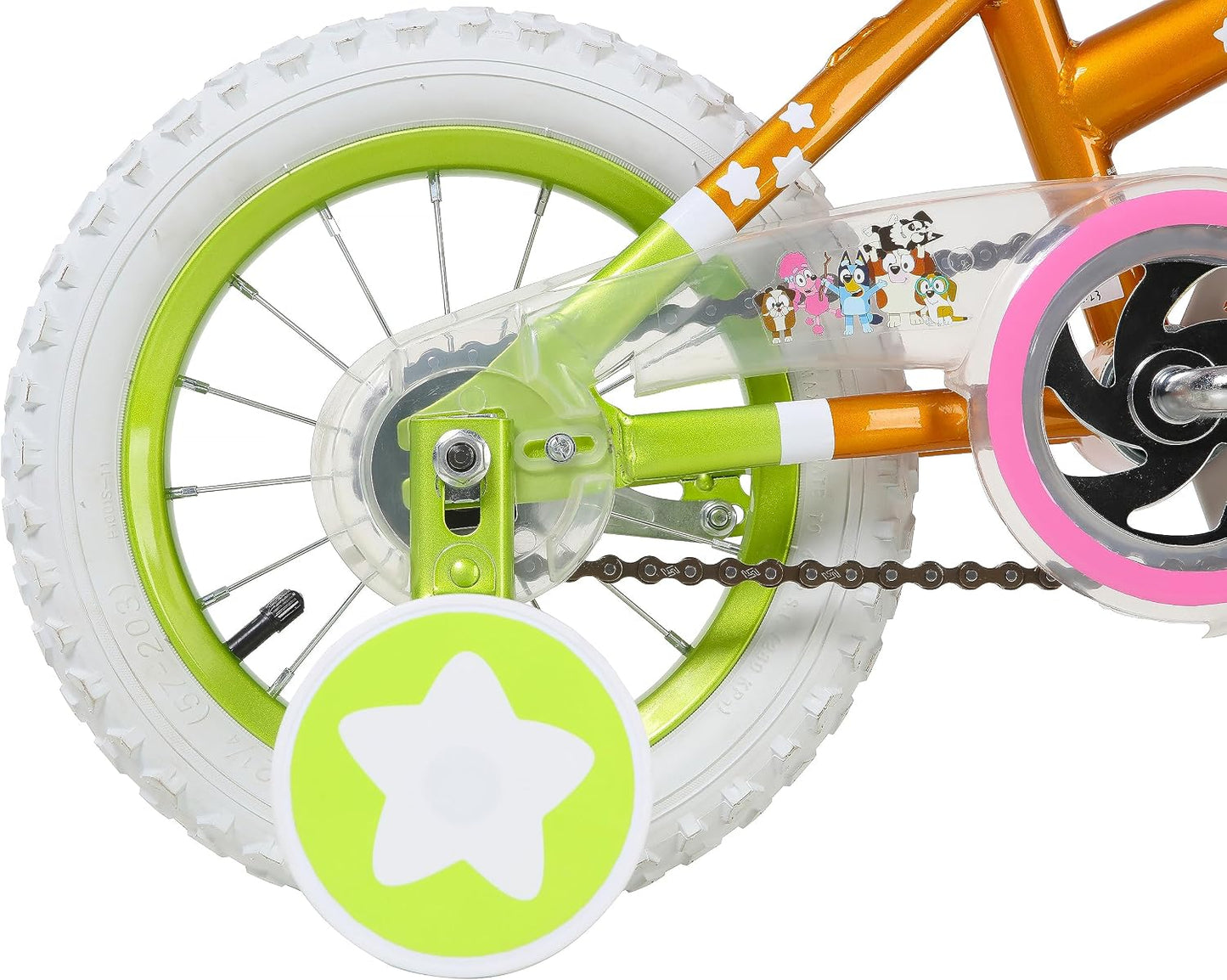 Bicicleta infantil de 12 pulgadas Bluey de Dynacraft para niños y n...