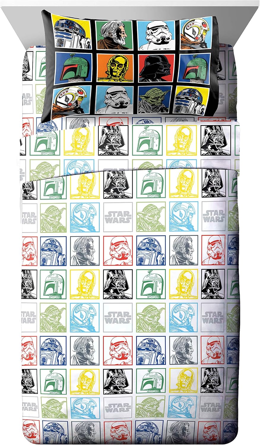 Star Wars Classic - Juego de sábanas de tamaño individual, 3 piezas