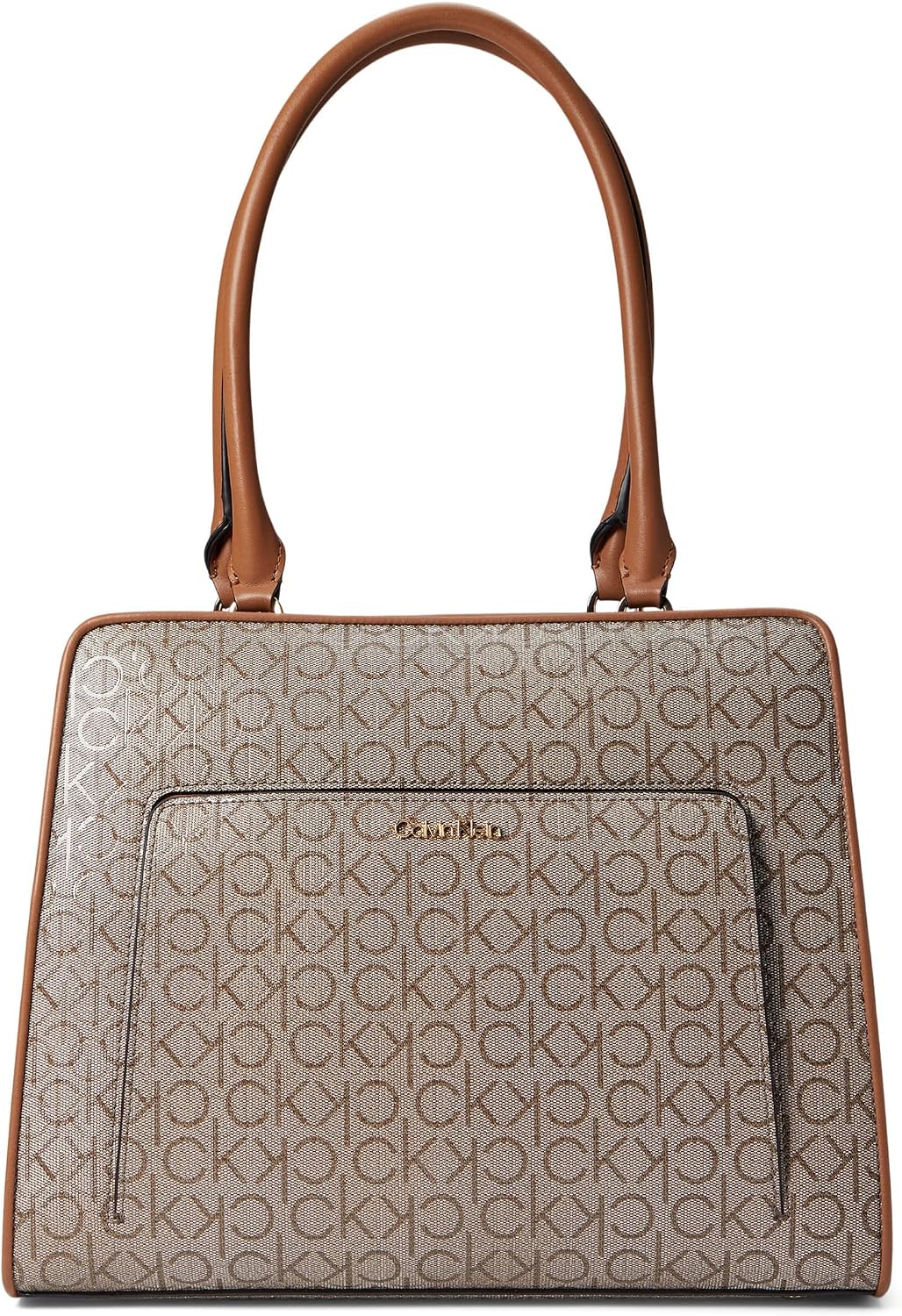 Calvin Klein - Bolso de mano con logotipo de Margot texturizado par...
