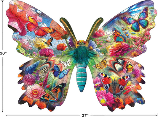 RoseArt - Rompecabezas de mariposa de forma grande - 500 piezas de...