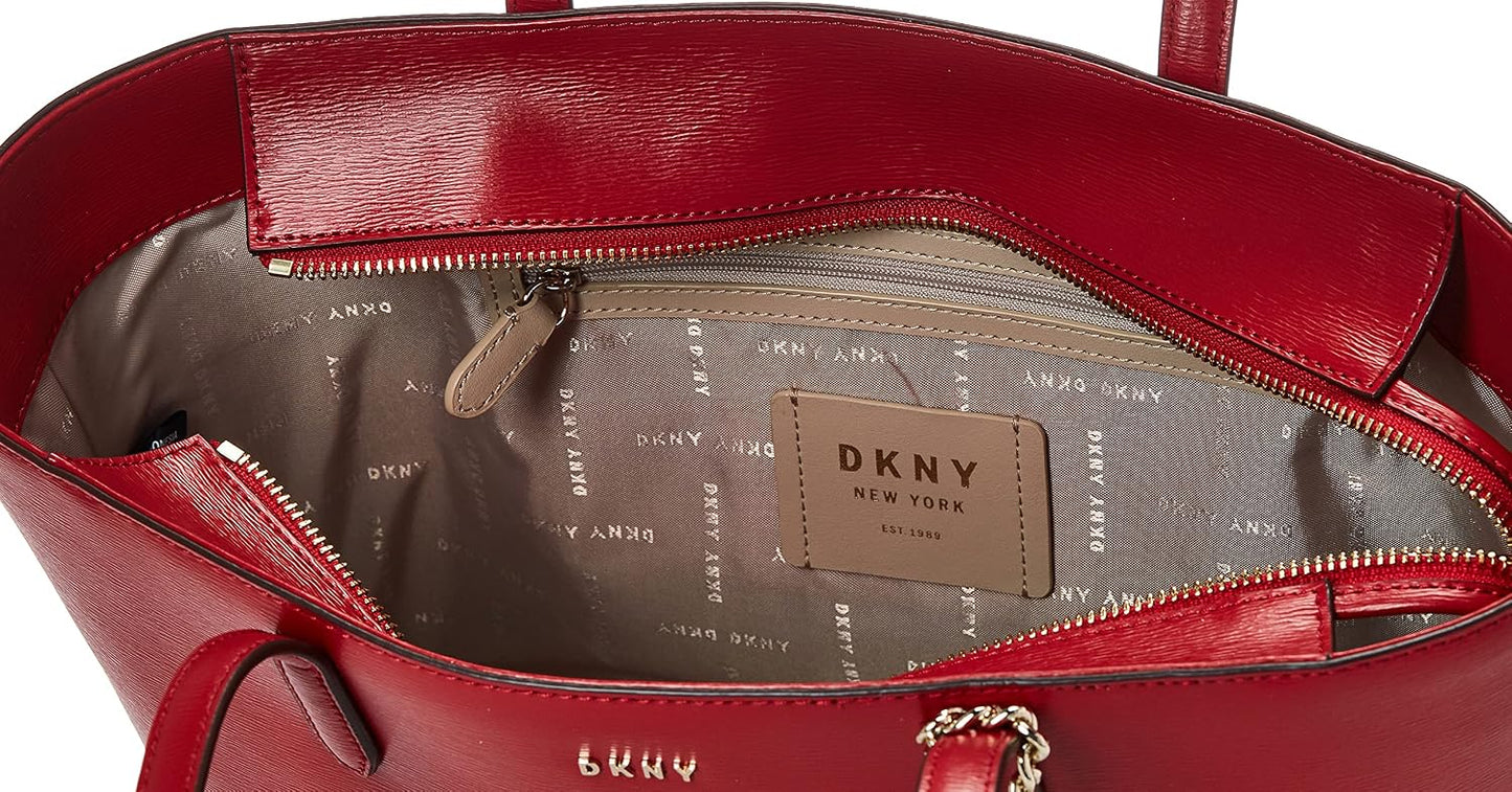 DKNY - Bolso de mano mediano de cuero para mujer Bryant | 15,2 pulg...