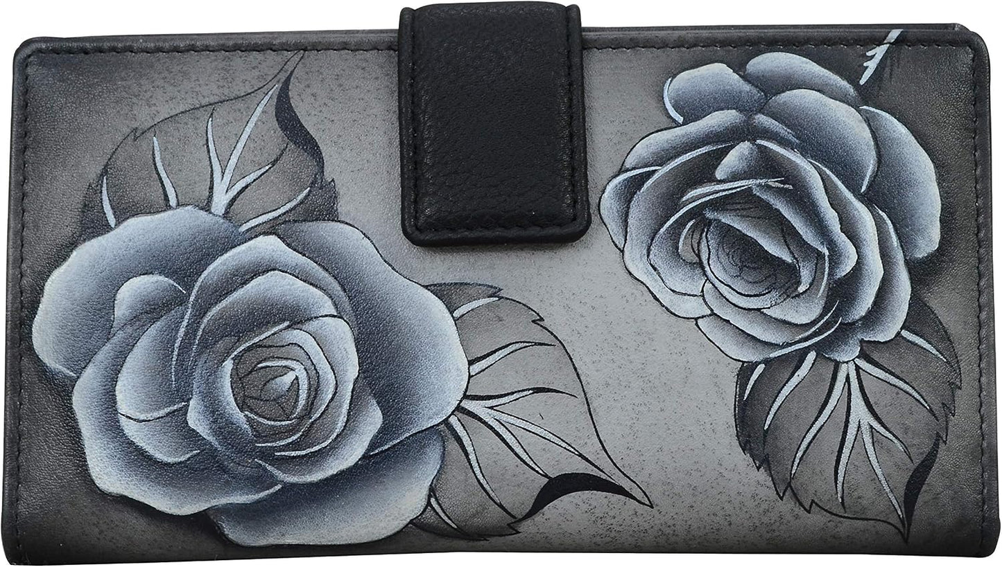 Anna by Anuschka Cartera organizadora de cuero original pintada a m...