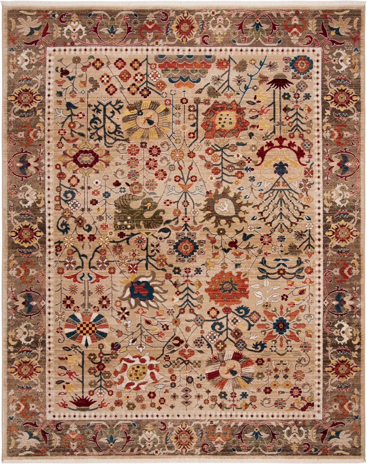 SAFAVIEH Kashan Collection - Alfombra de área de 10 x 14 pies, colo...