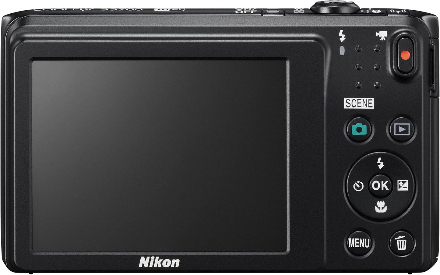 Nikon Cámara digital COOLPIX S3700 Negro Óptico 8X Zoom 20,05 millo...