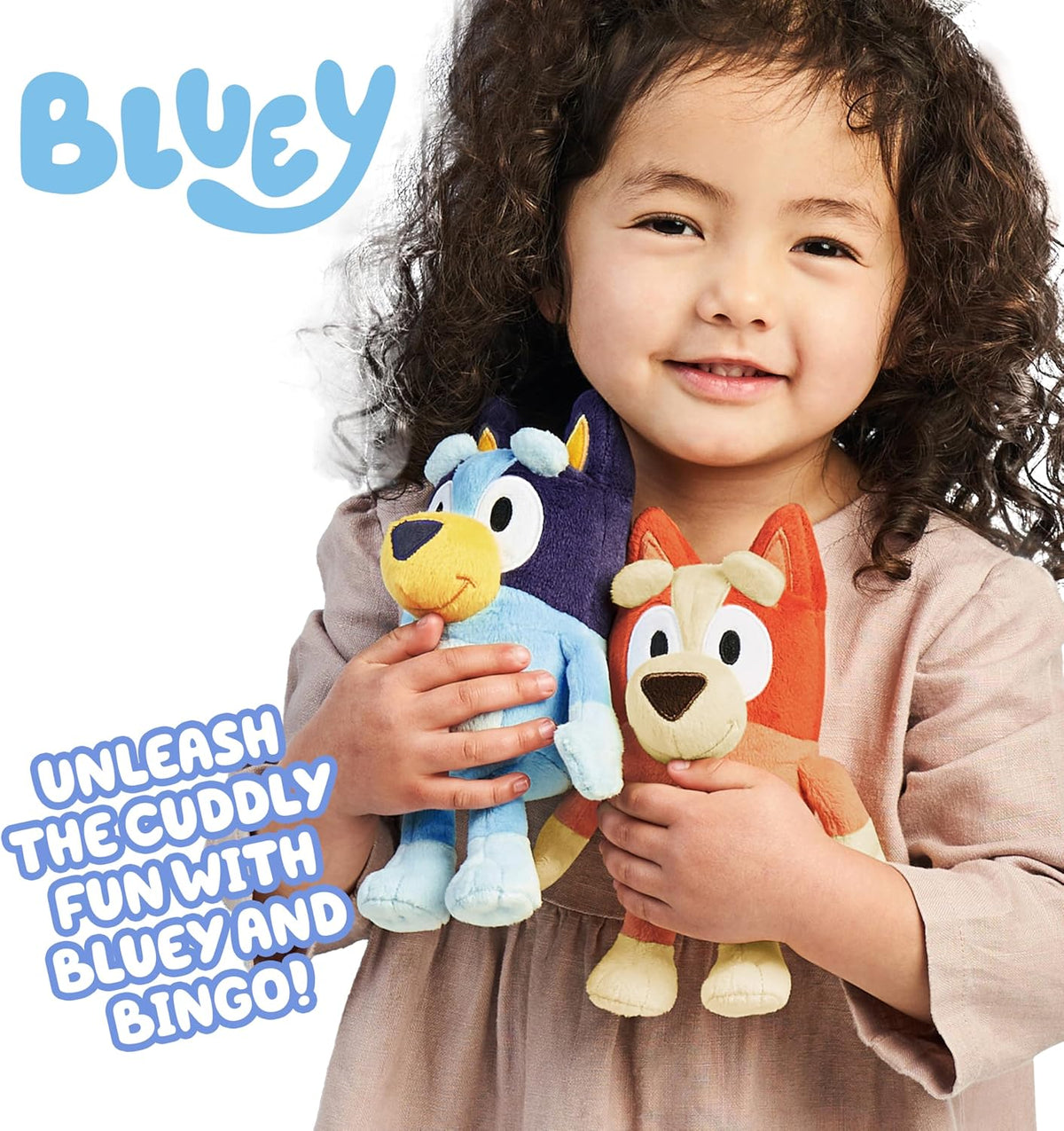 Bingo &amp; Bluey - Juguetes de peluche, paquete de 2, tela suave d...
