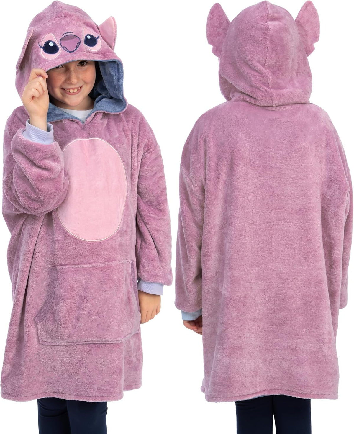 Disney Lilo And Stitch - Manta reversible con capucha para niñas, d...