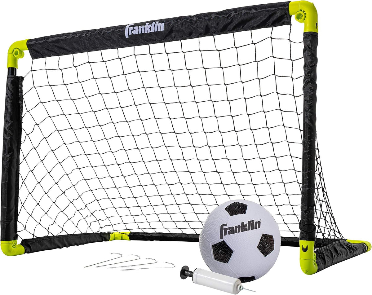 Franklin Sports Mini portería de fútbol con balón y bomba