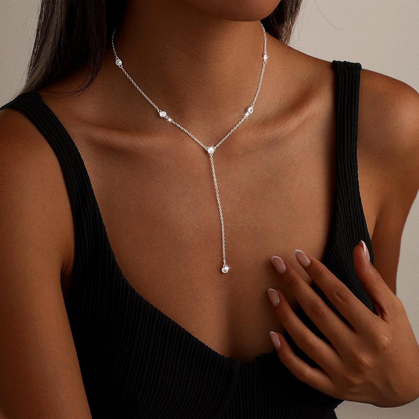 Remmocy Collar de oro y plata para mujer, chapado en oro de 14 quil...