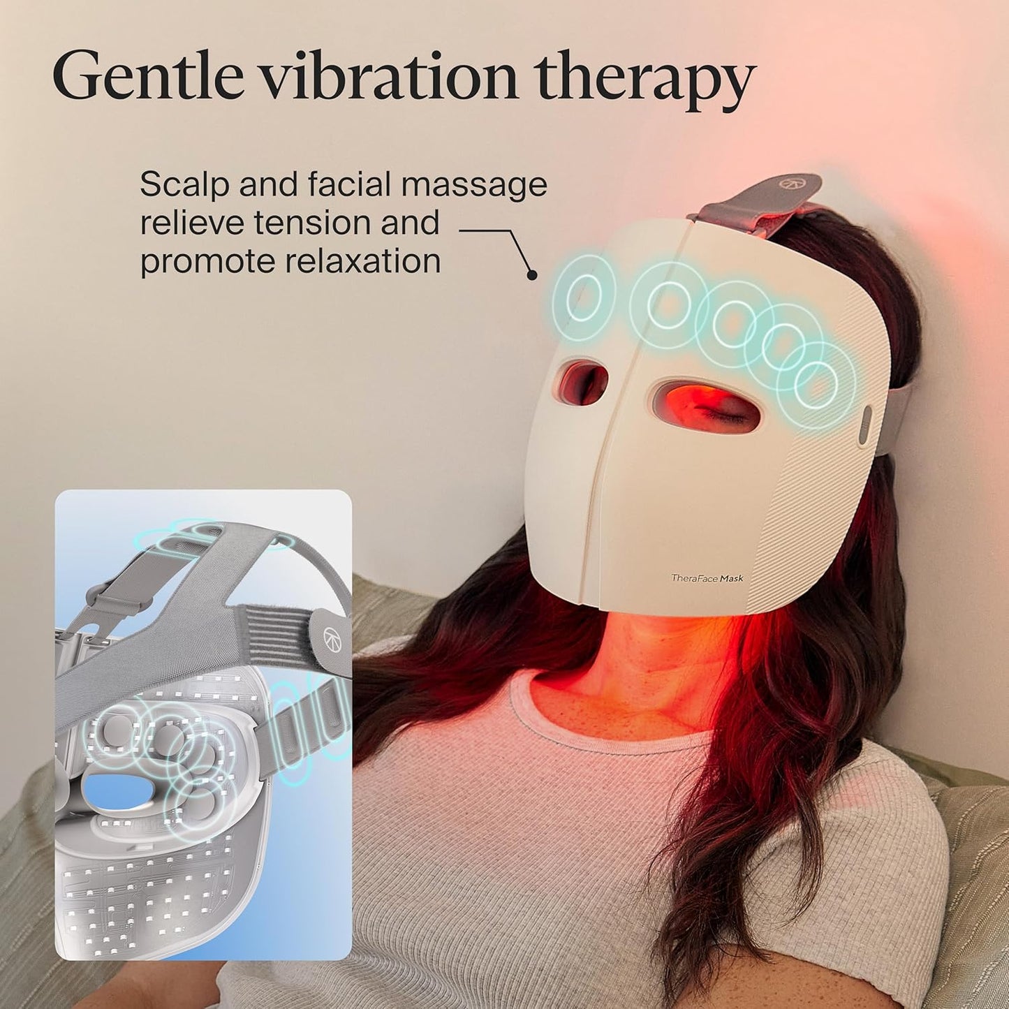 TheraFace Therabody - Máscara facial con terapia de luz LED para el...