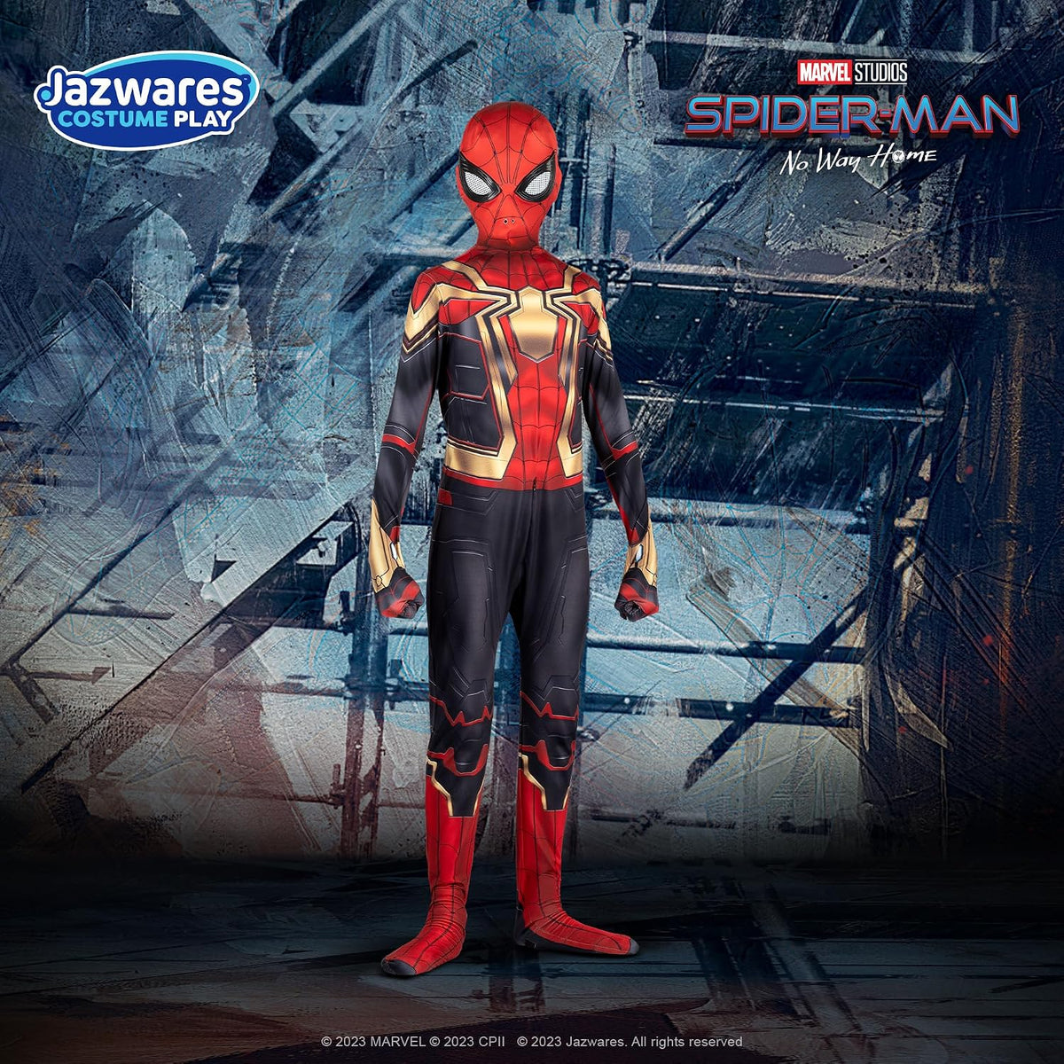 Disfraz Zentai de lujo oficial para jóvenes de Marvel Integrated Sp...