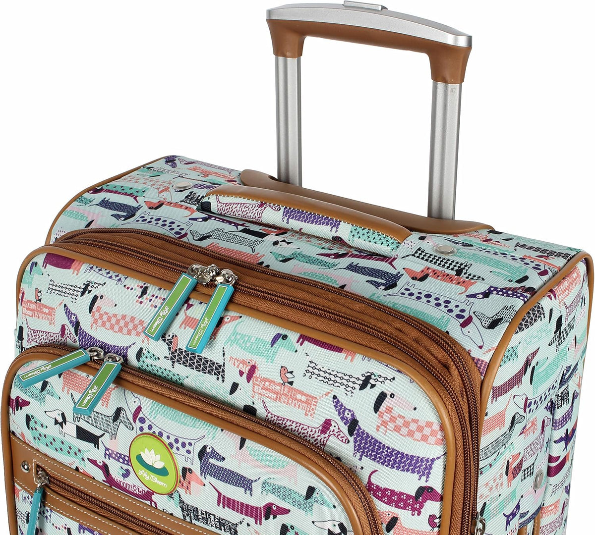 Lily Bloom - Equipaje con patrón de diseño de 24 pulgadas, maleta e...