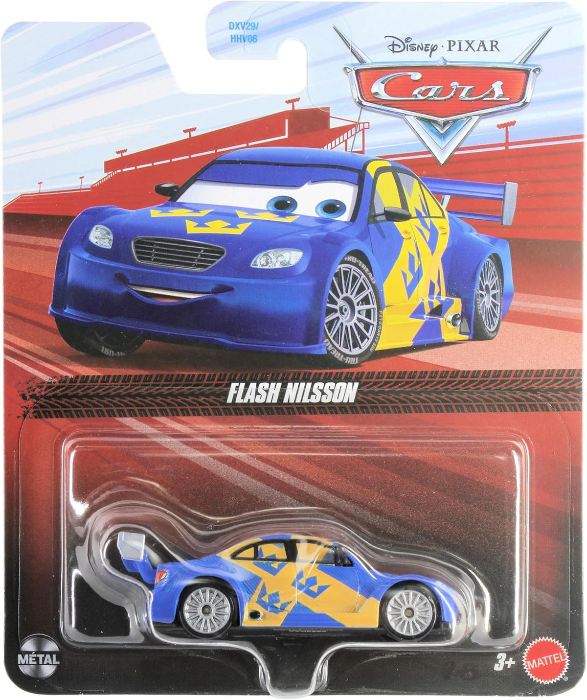 Mattel Disney Cars 2026 1:55 Escala Diecast Coche de carreras sueco...