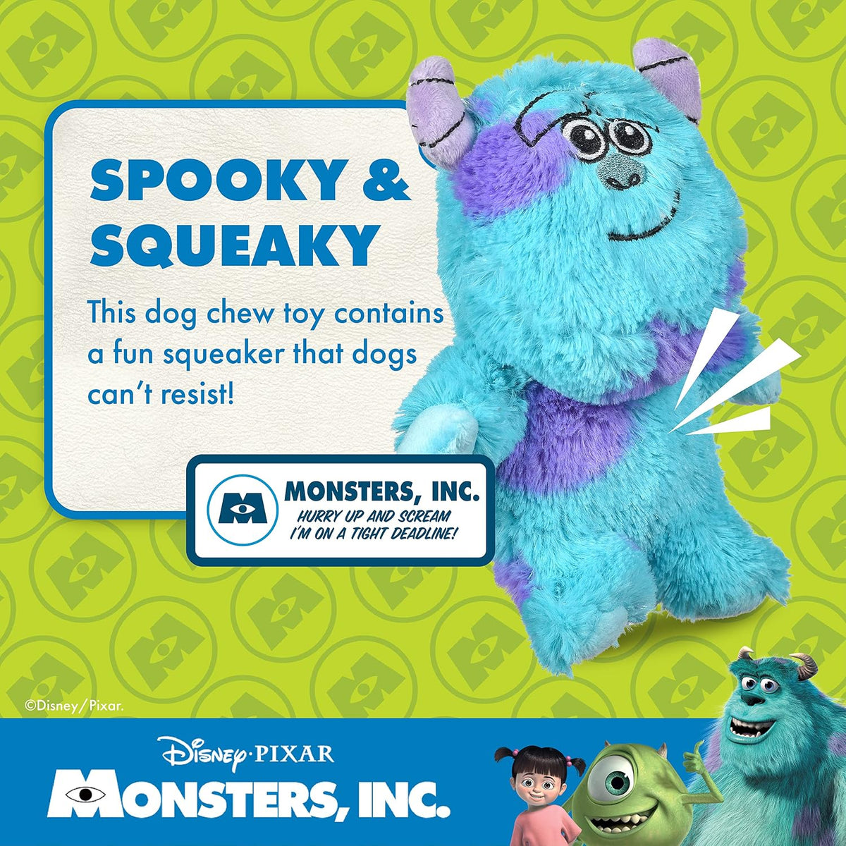 Disney for Pets Pixar Monsters Inc Sulley - Juguete de peluche para...