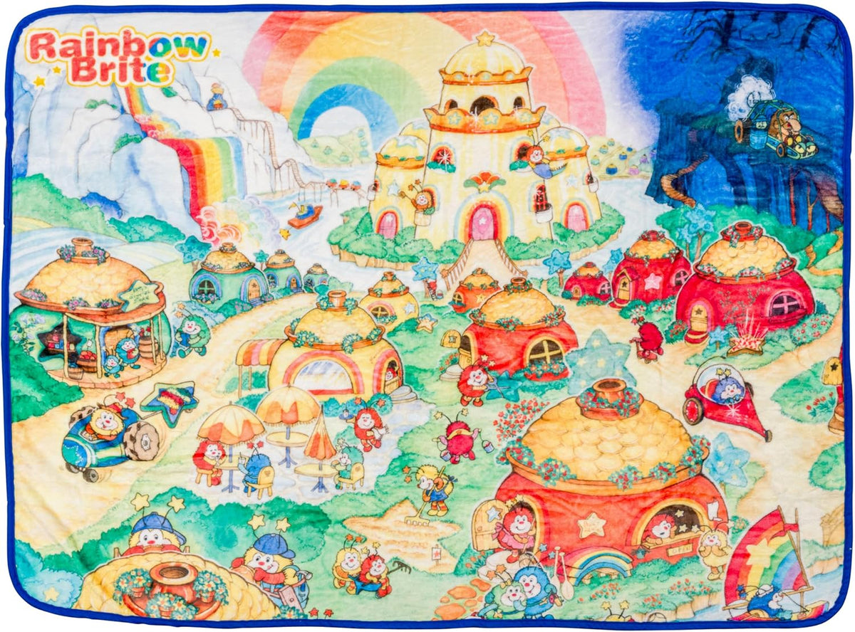 Silver Buffalo Rainbow Brite Rainbowland - Manta de forro polar de...
