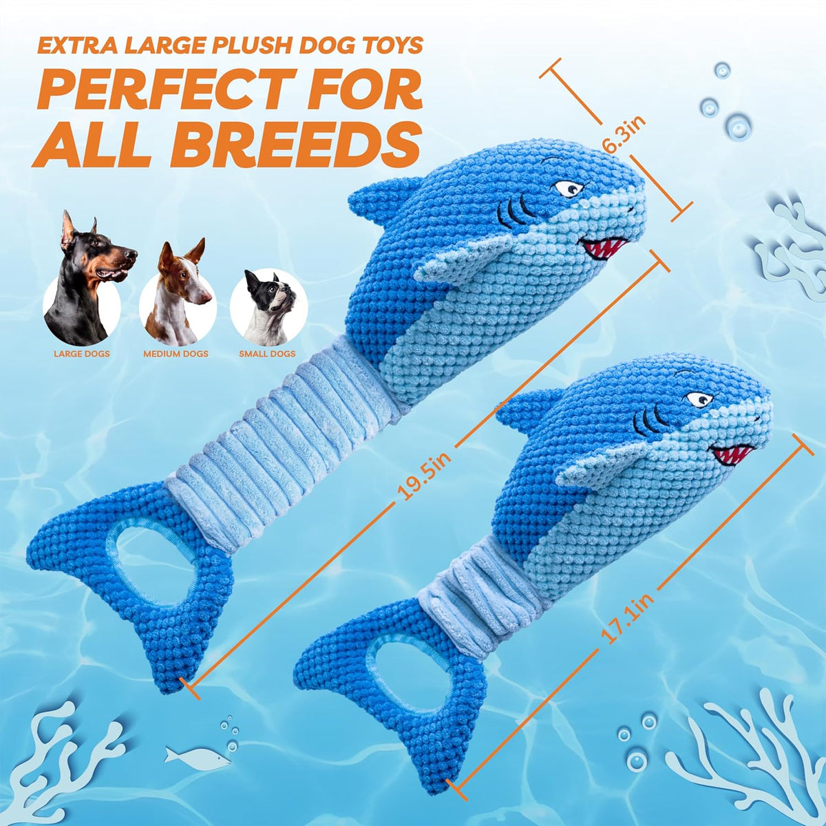 Juguetes para Perros Grandes, Juguetes Chirriantes para Perros para...