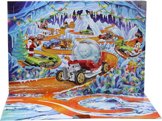 Hot Wheels Juego de autos de juguete y juego, calendario de Advient...