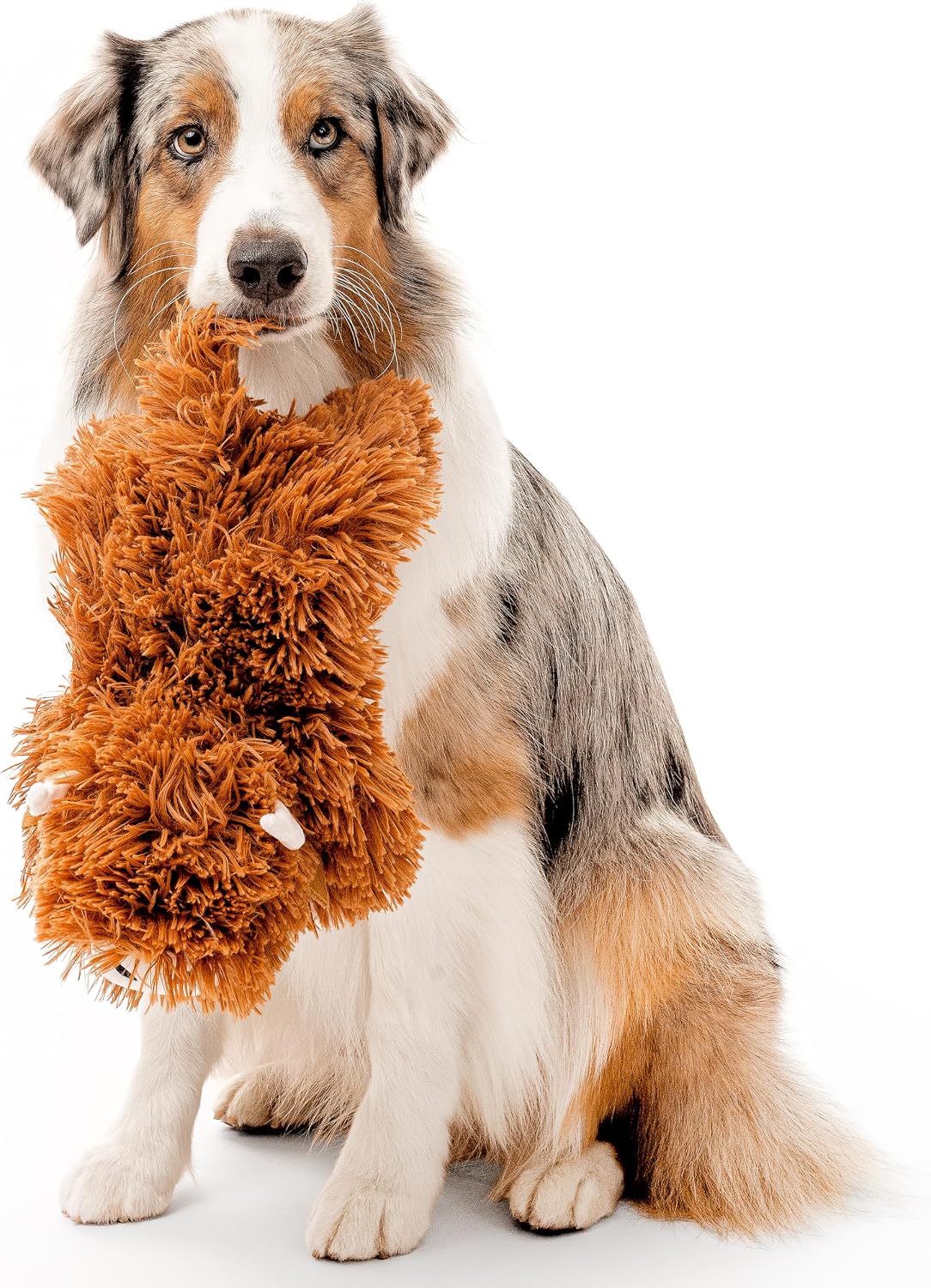 Playology Juguete masticable de vaca de peluche para perros grandes...