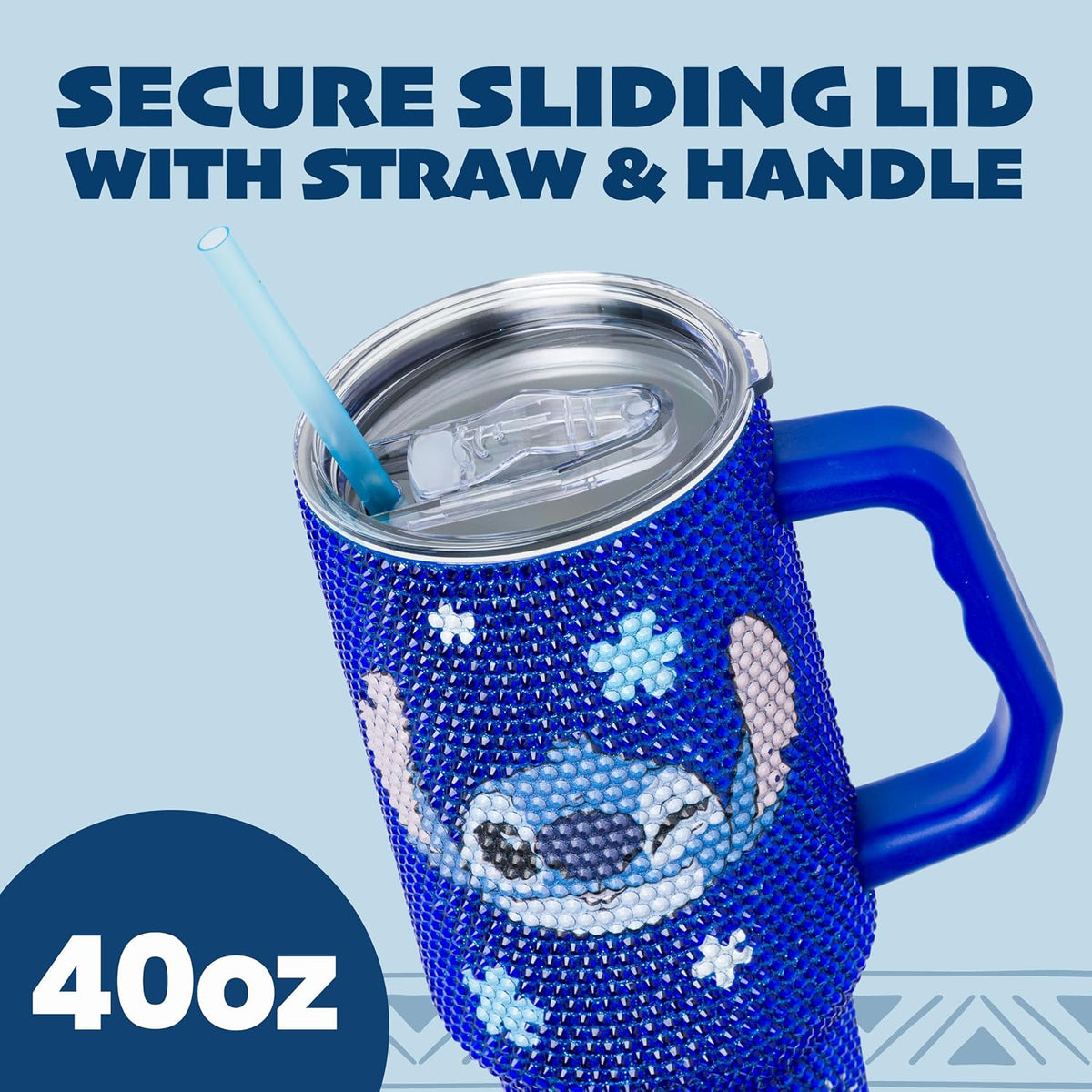 Silver Buffalo Disney Lilo and Stitch Wink, vaso de acero inoxidabl...