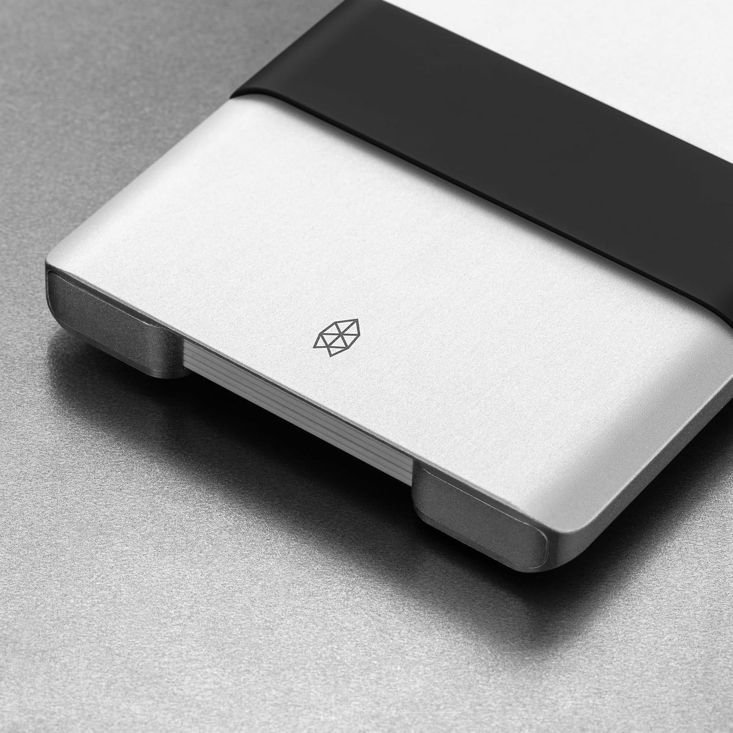 JAMES° La cartera de aluminio mecanizado CNC minimalista para hombr...