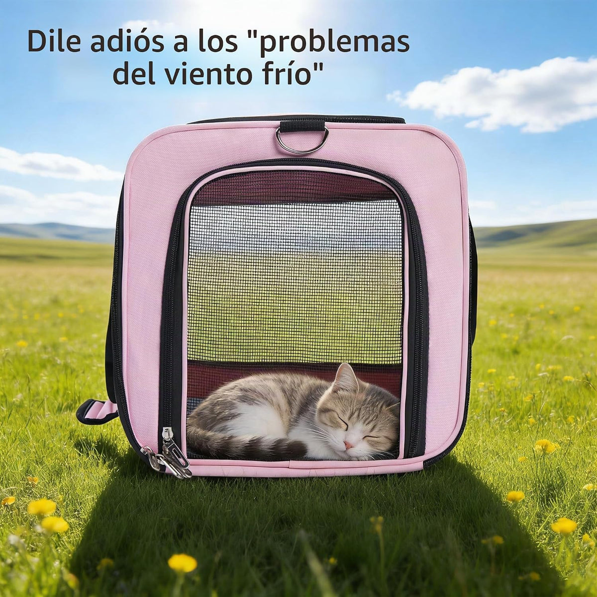 YUNIQUE Transportador de gatos y perros de lados suaves para mascot...