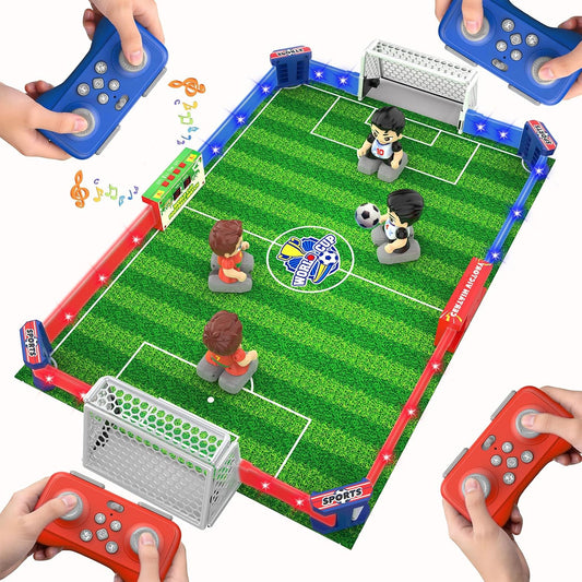 Cokzer Juegos de fútbol con control remoto, juego de mesa de futbol...