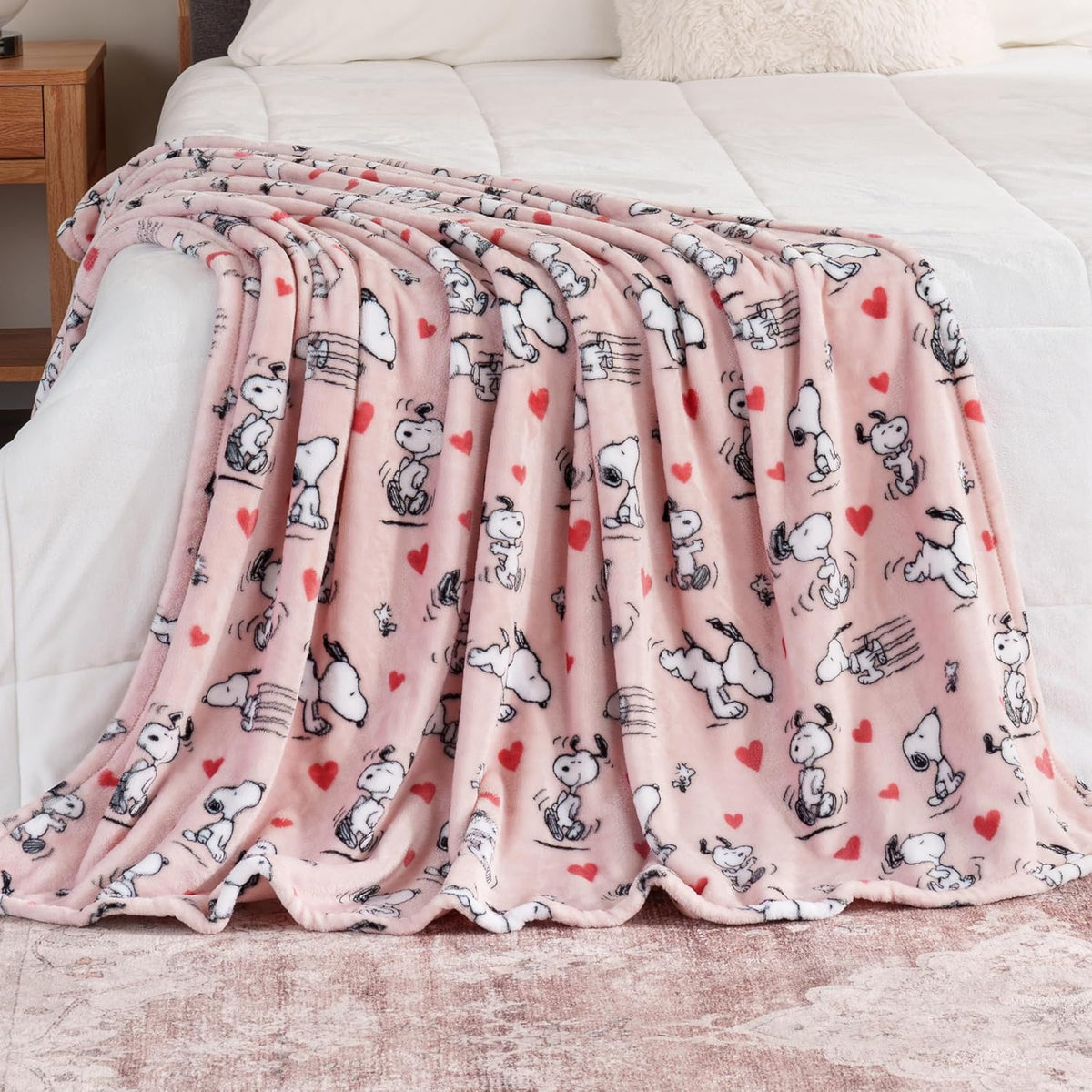 Berkshire Blanket - Manta de lana Peanuts® VelvetLoft® con personaj...