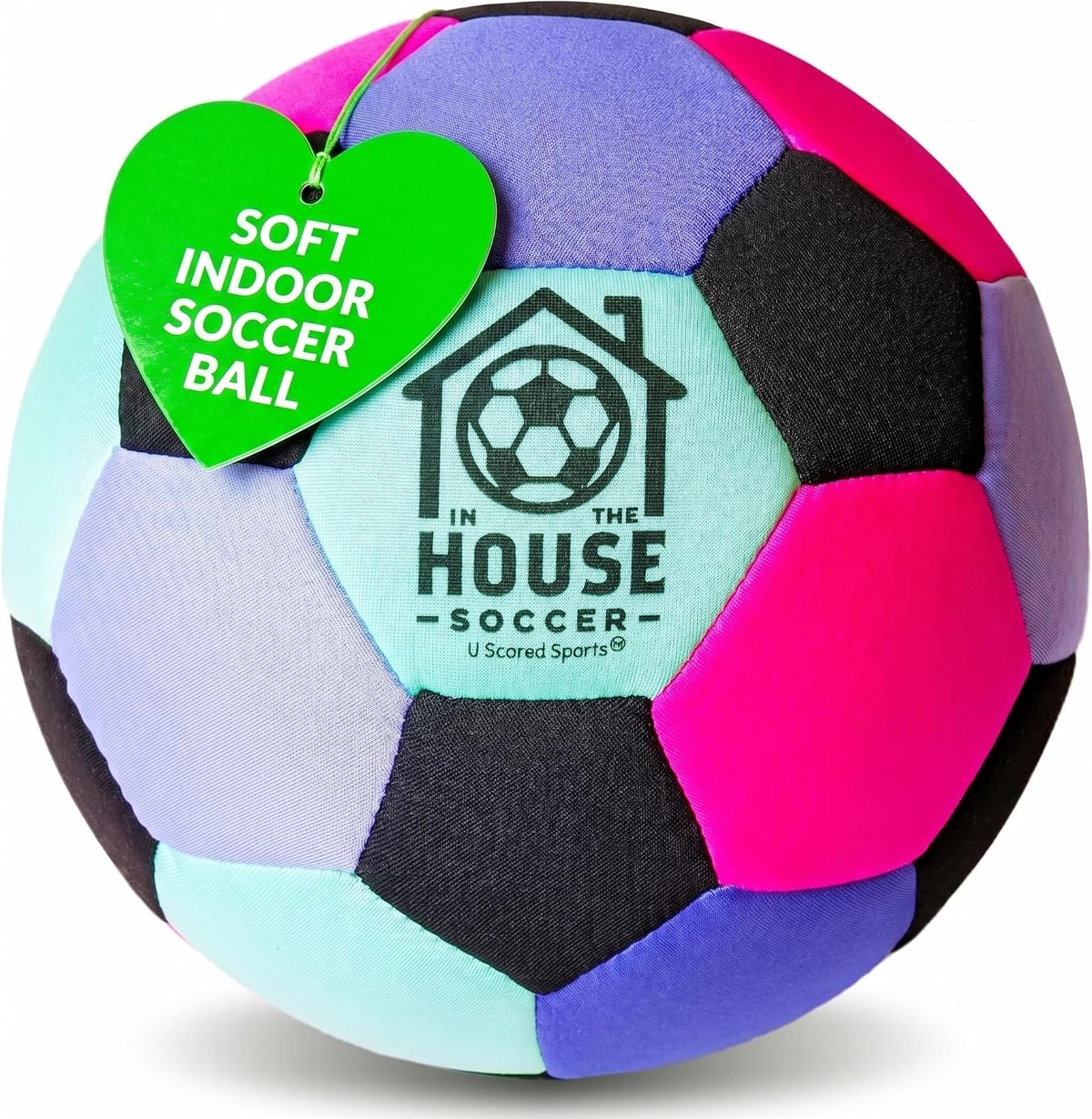 U Scored Sports in The House - Balón de fútbol acolchado tamaño 4 p...