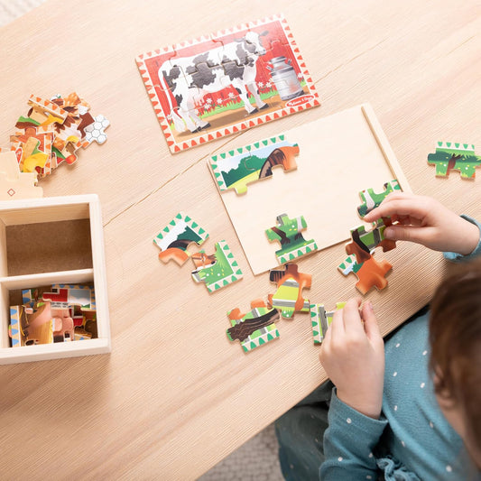 Rompecabezas de lujo de granja de Melissa &amp; Doug en caja