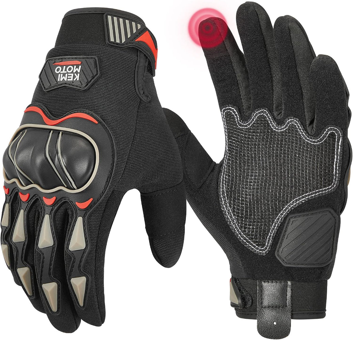 KEMIMOTO Guantes de motocicleta para hombres, guantes de ciclismo c...