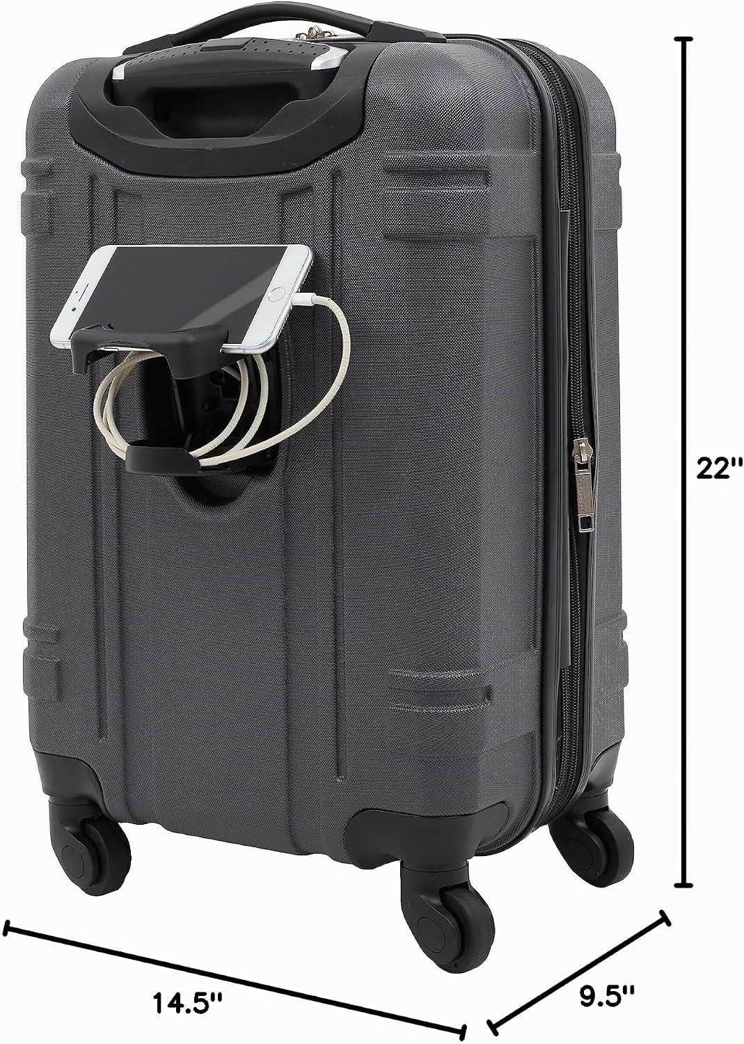 Equipaje rígido Wrangler Astral, maleta de 20 pulgadas para equipaj...