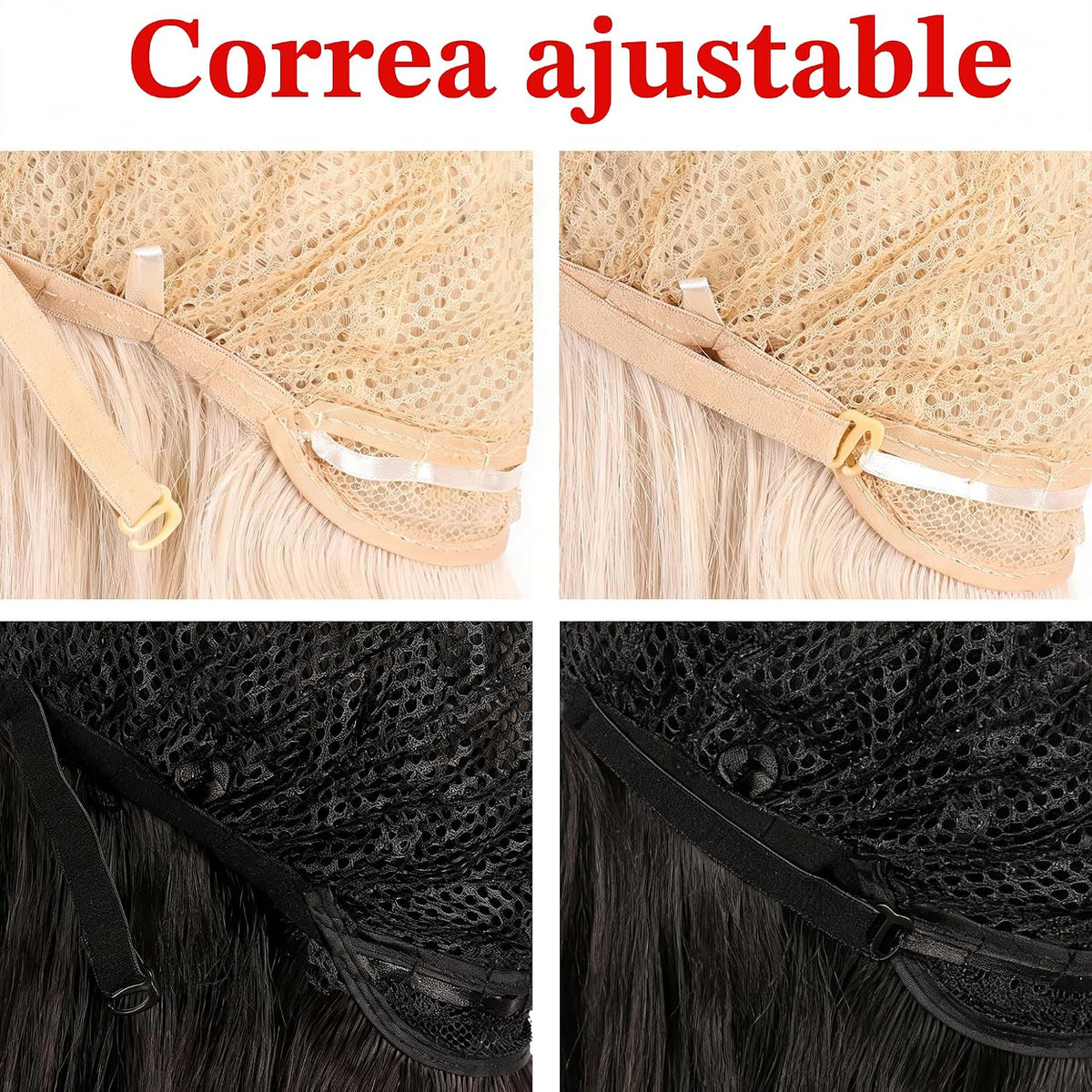 MapofBeauty Peluca de moda para hombre, corta y recta (marrón)