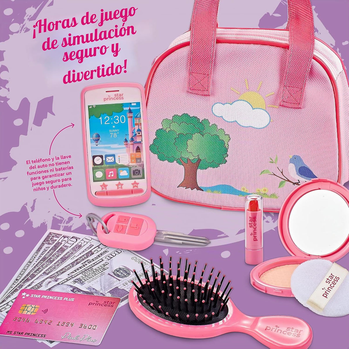 Bolsa de juguete para niñas pequeñas de 3, 4, 5, 6 años, regalo de...