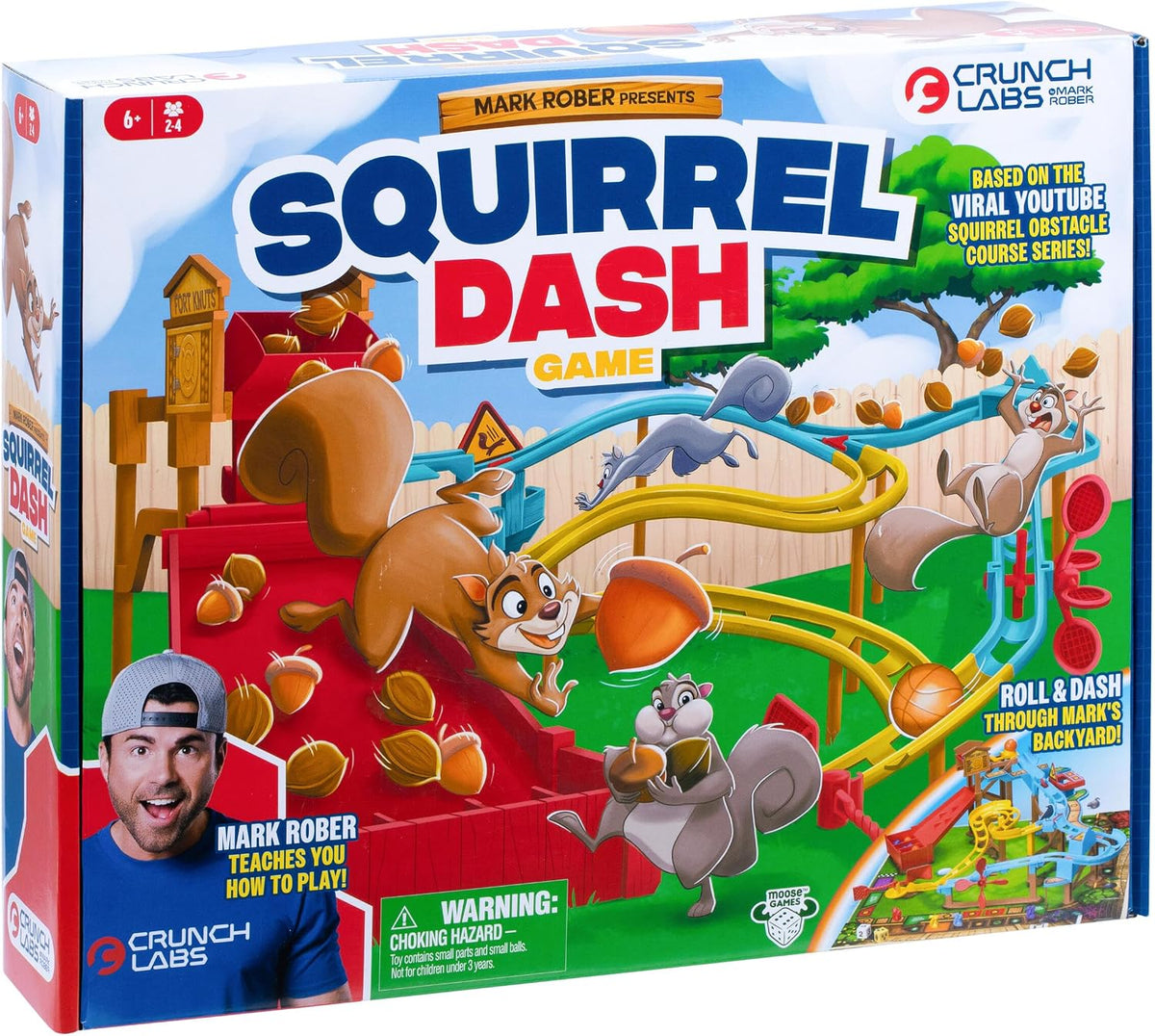 CrunchLabs Squirrel Dash, juego de mesa para niños para una noche d...