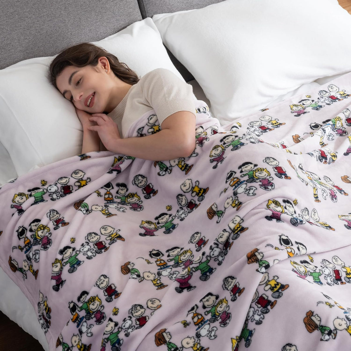Berkshire Blanket Peanuts® VelvetLoft® Manta de Felpa de Lindo Pers...
