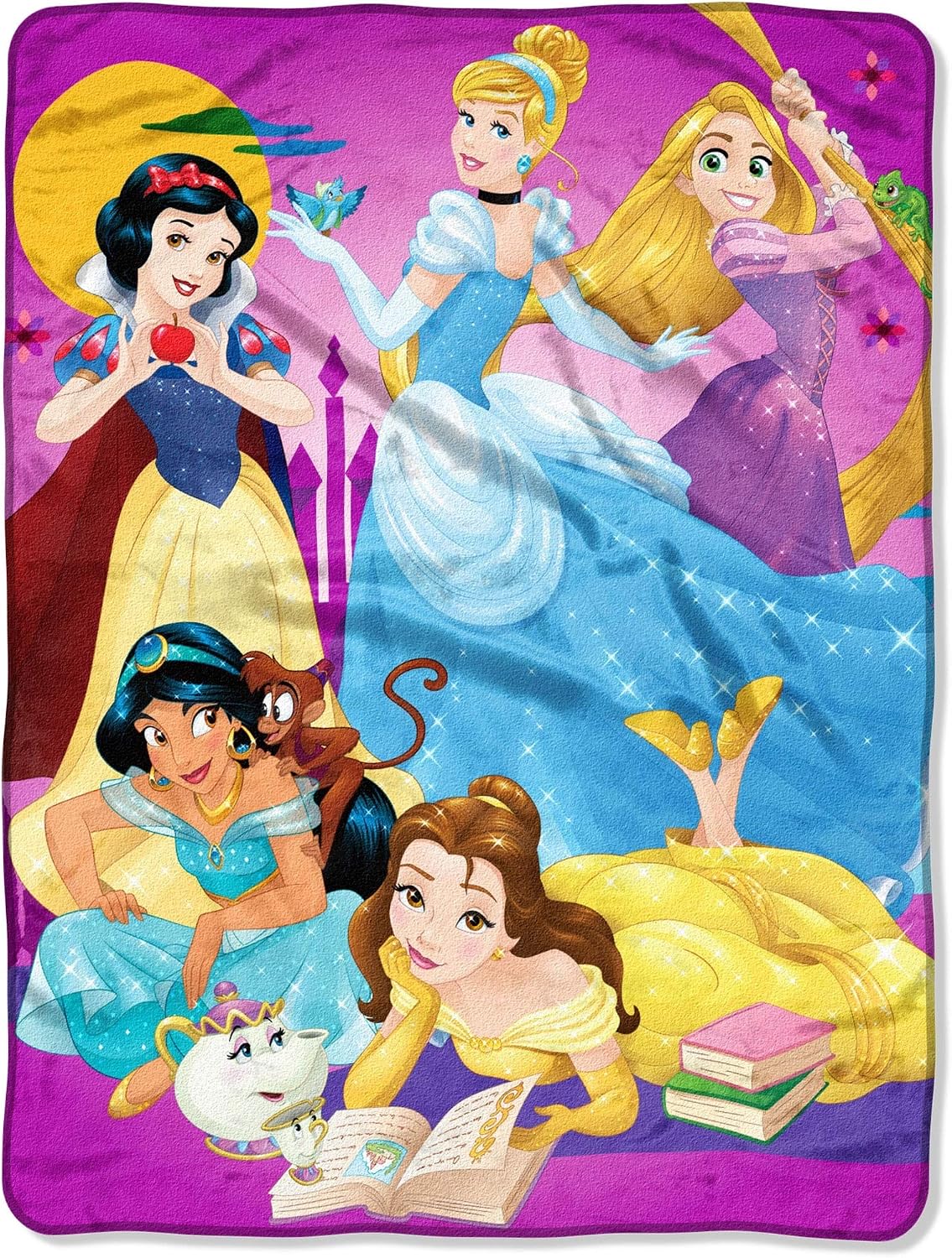Princesas Disney - Manta Micro Raschel "Confía en tu corazón", 46 x...