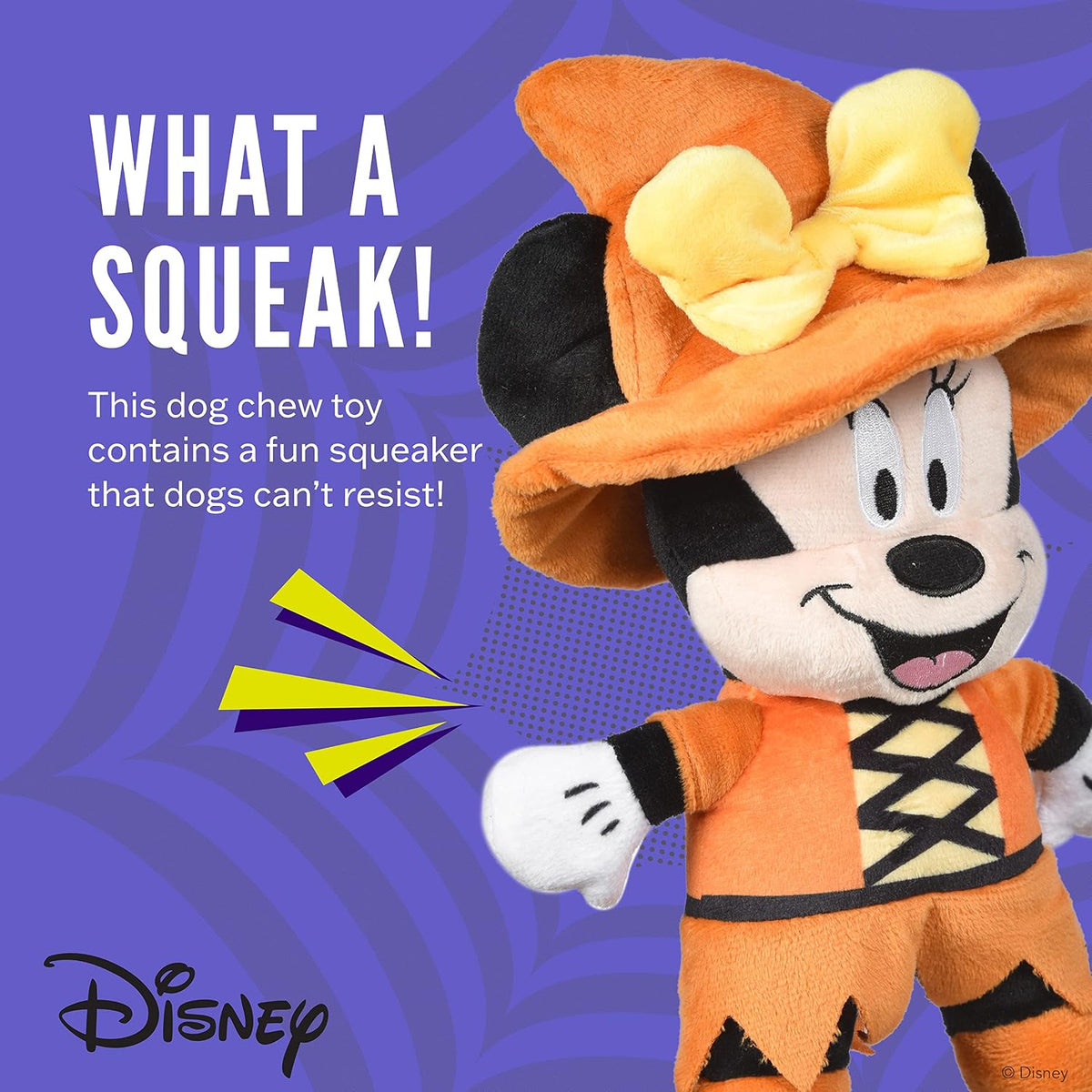 Disney Juguete de peluche de Minnie de Halloween para mascotas, Mic...