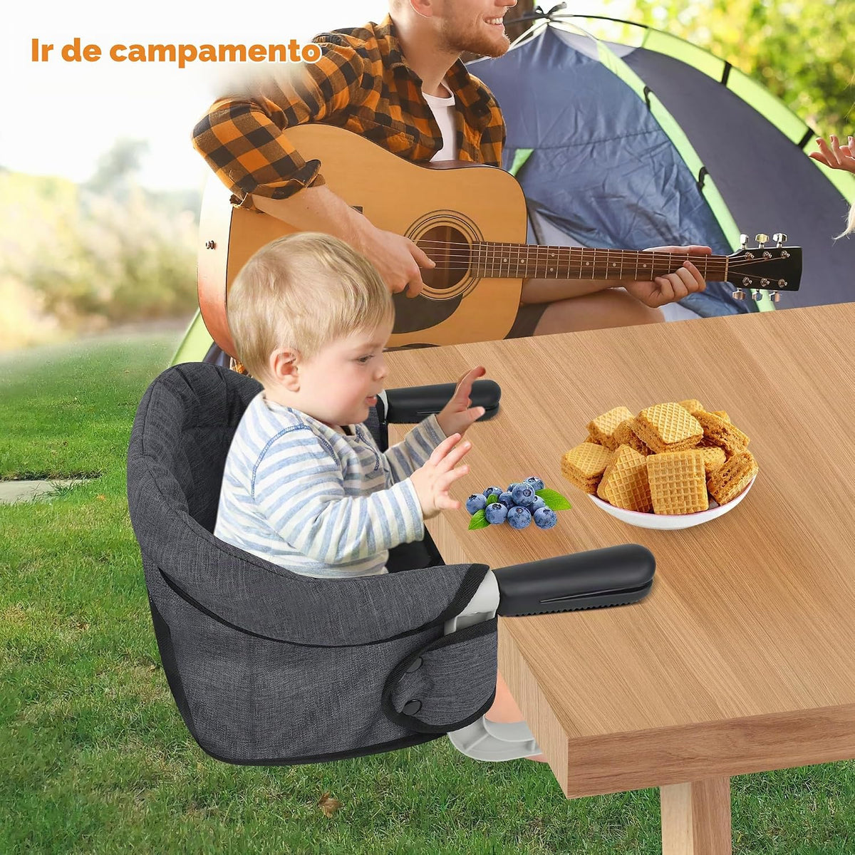 Toogel Gancho para Silla Alta: Silla Alta Portátil y Plegable para...