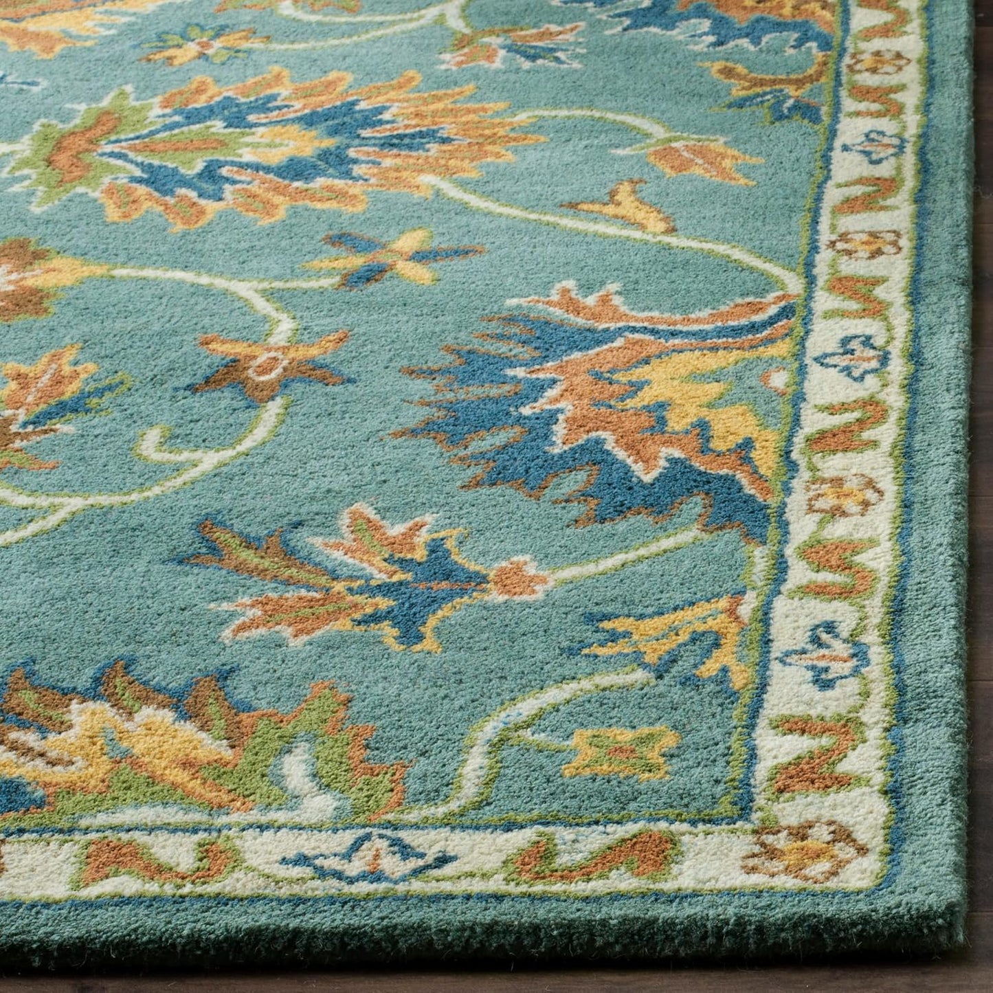 SAFAVIEH Heritage Collection - Alfombra de área de 10 x 14 pies, az...