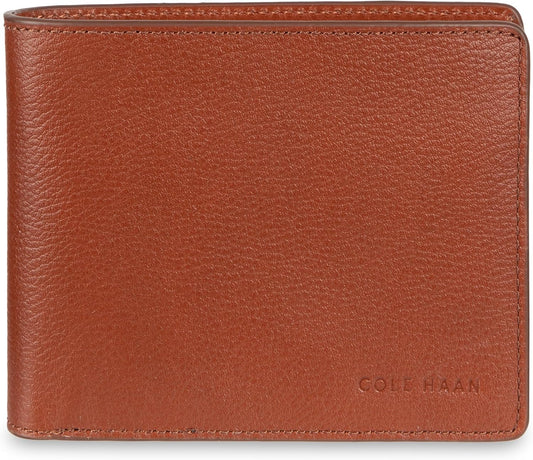Cartera de cuero RFID para hombre de Cole Haan, plegable diaria