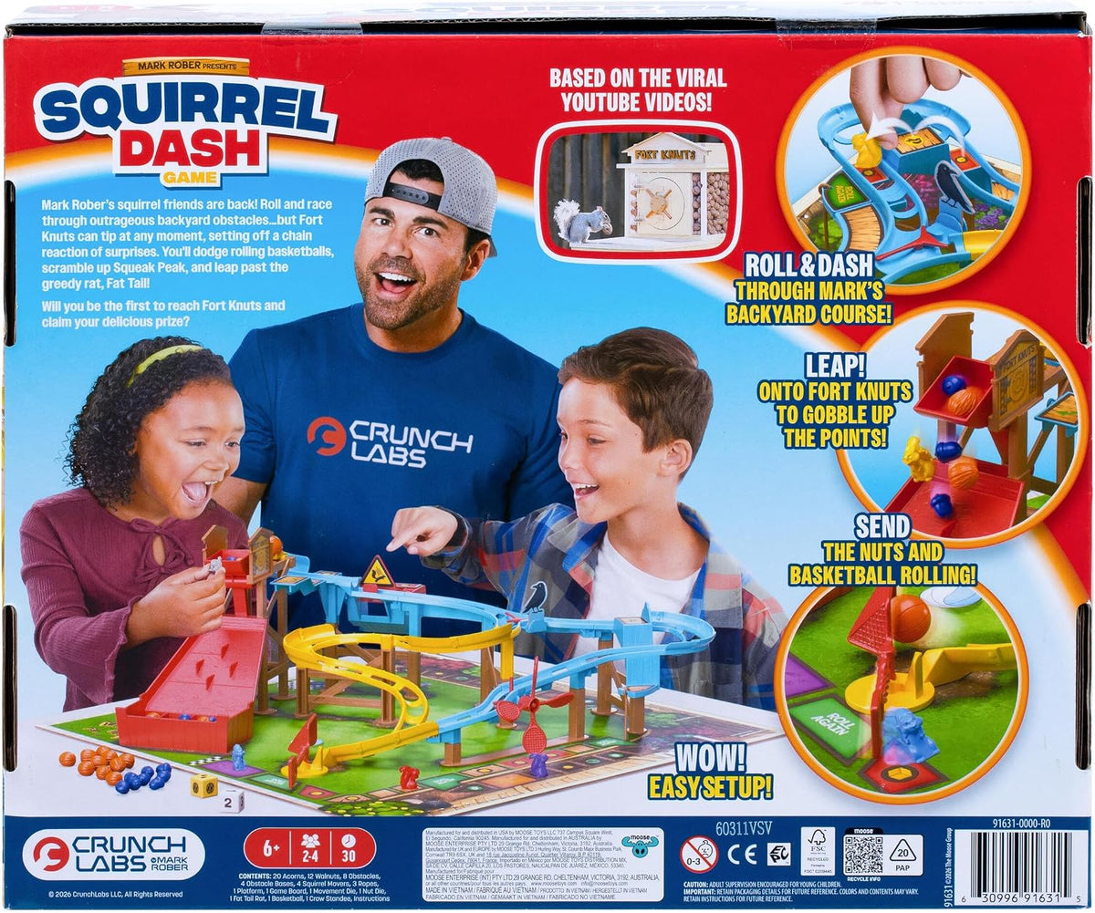 CrunchLabs Squirrel Dash, juego de mesa para niños para una noche d...
