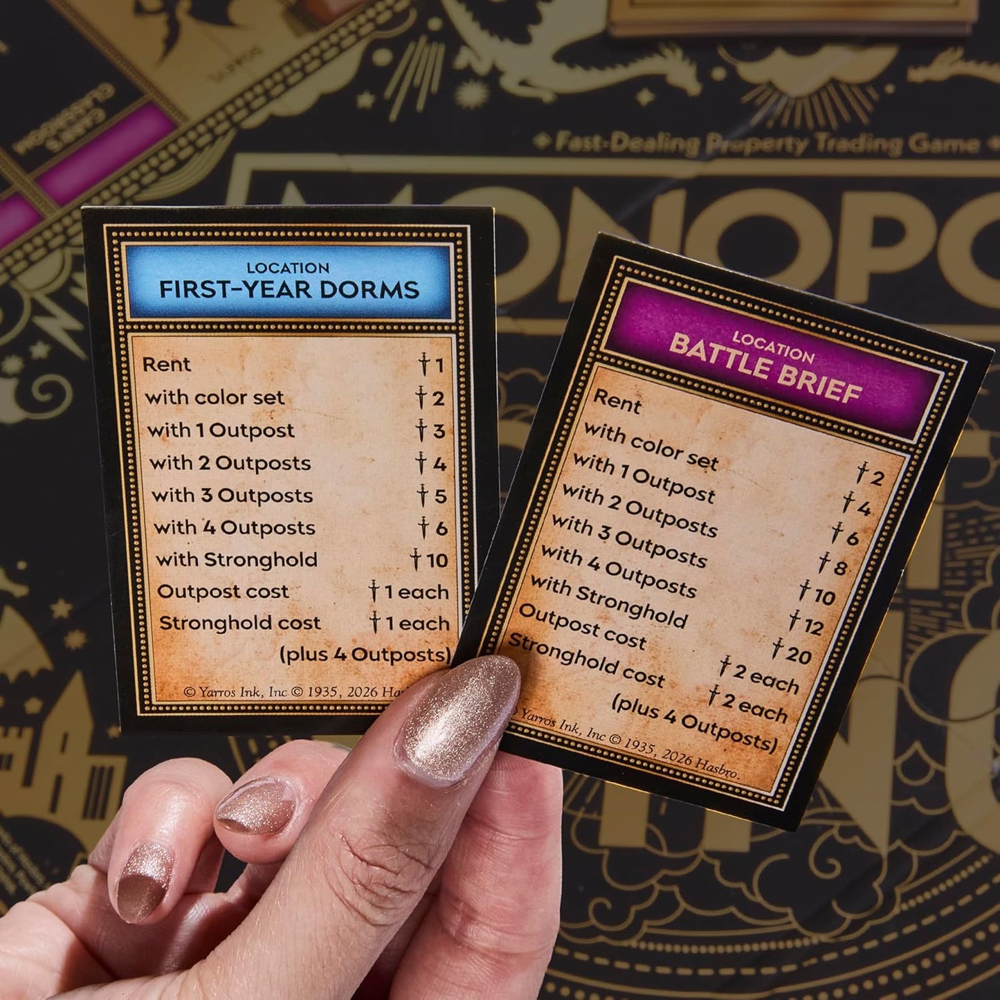 Juego de mesa Monopoly Fourth Wing Edition para adultos, juego con...