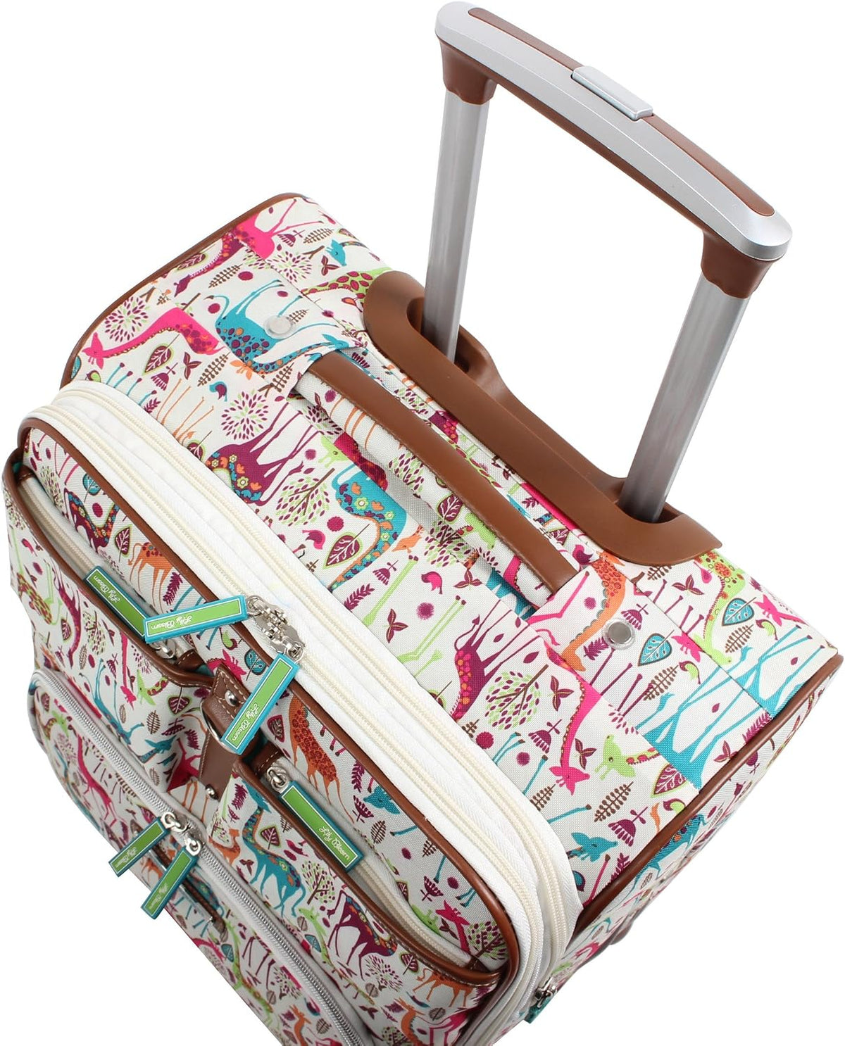 Lily Bloom Maleta de equipaje con diseño estampado de 24 pulgadas,...