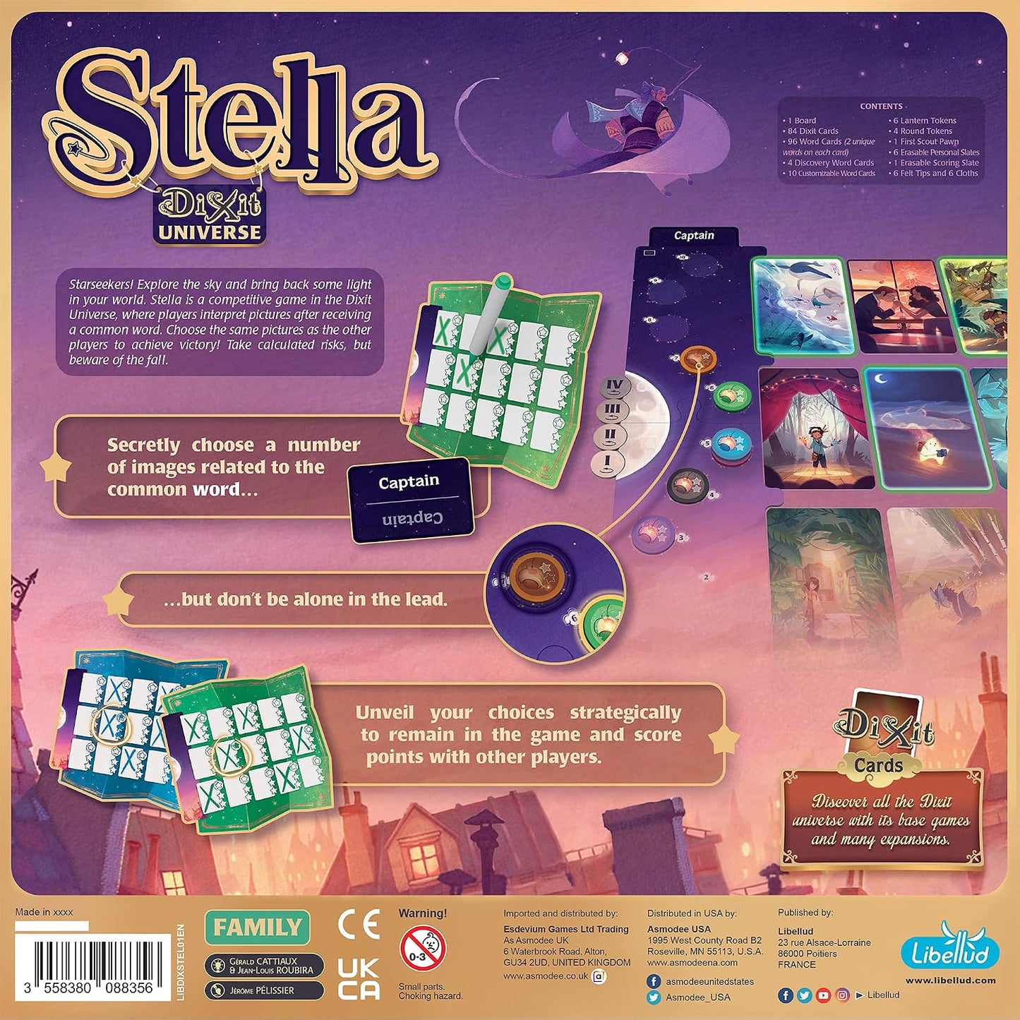 Asmodee Stella: Juego de mesa Dixit Universe - Asociación de imágen...