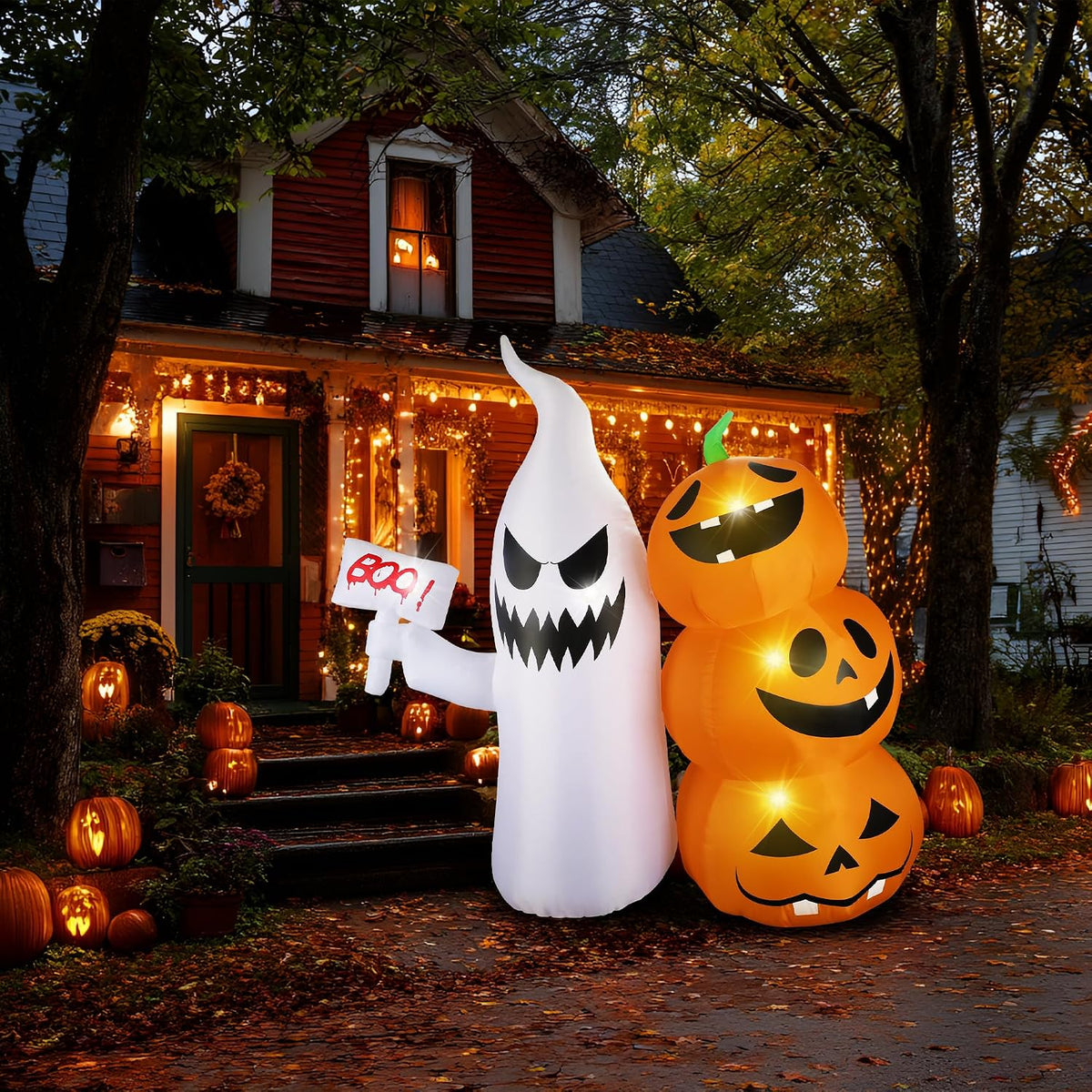 Martillo fantasma inflable de Halloween de 6 pies para decoración a...