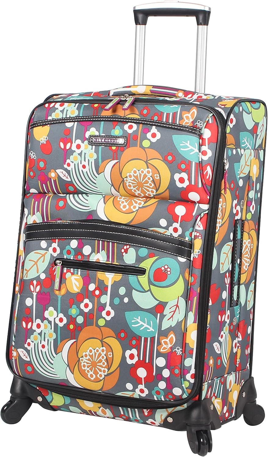 Lily Bloom - Equipaje con diseño estampado de 24 pulgadas, maleta s...