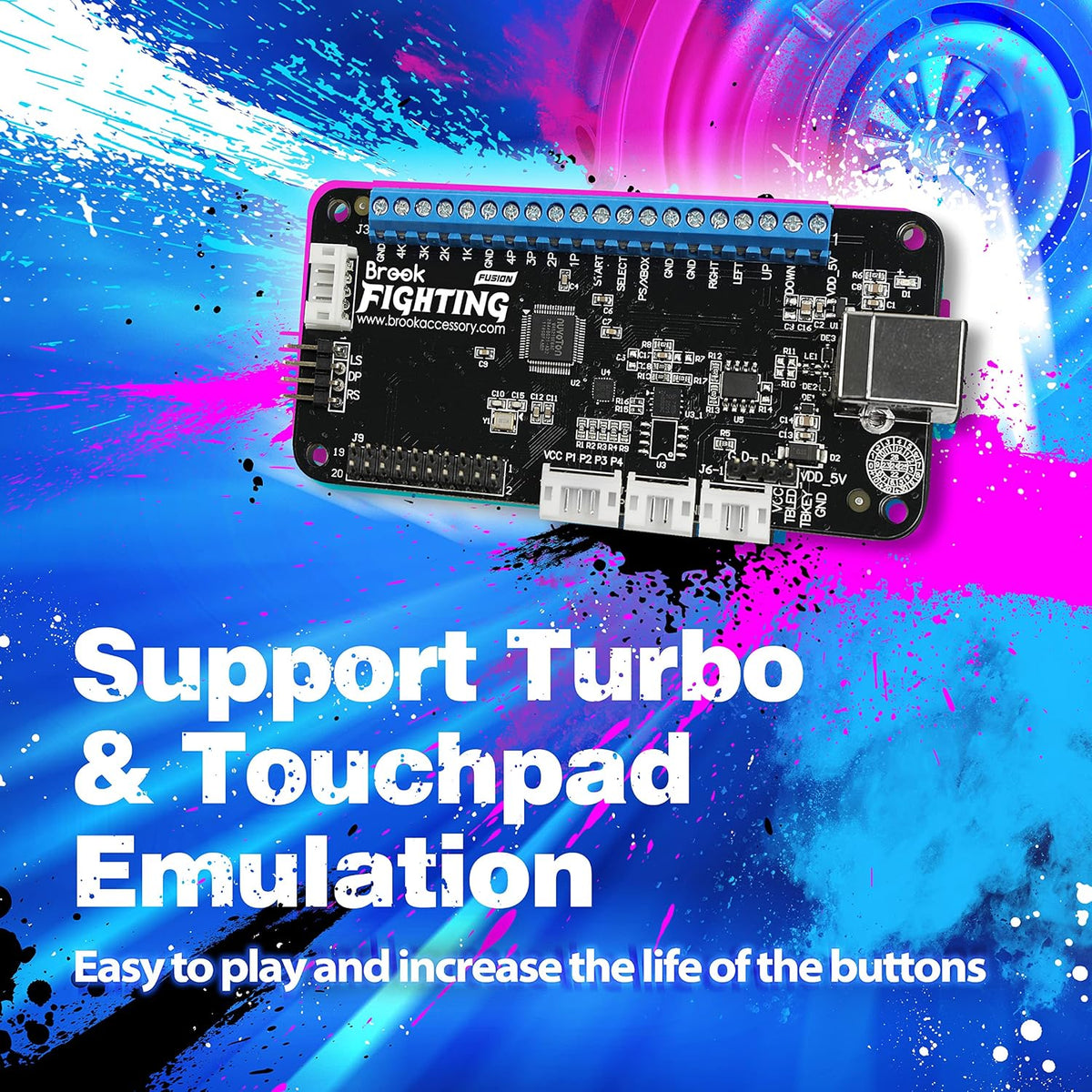 Brook Universal Fighting Board Fusion - Versión de encabezado prein...