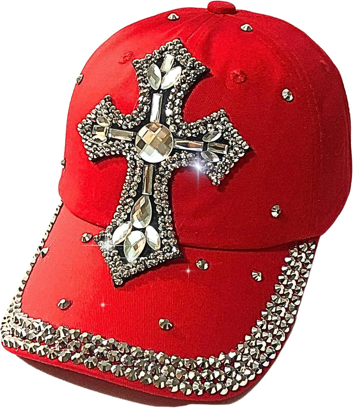 Popfizzy Bedazzled - Sombrero de cruz para mujer, sombrero de diama...