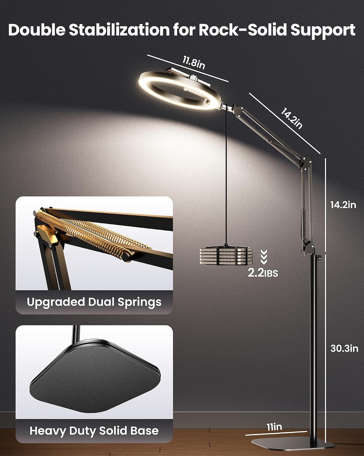 Aro de luz con soporte de trípode para iPhone \u2013 Evershop 10...