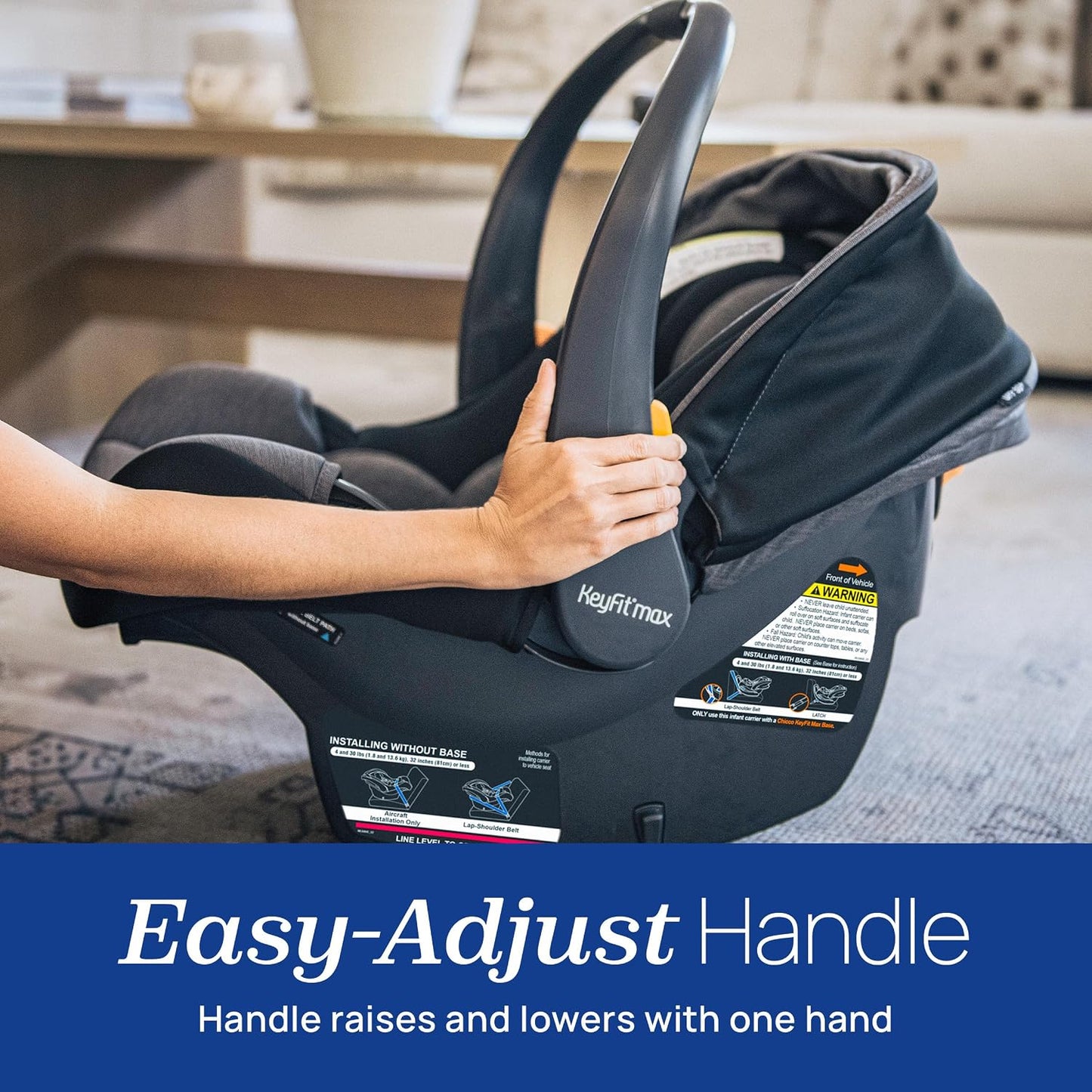 Chicco KeyFit Max ClearTex - Asiento infantil para automóvil y port...